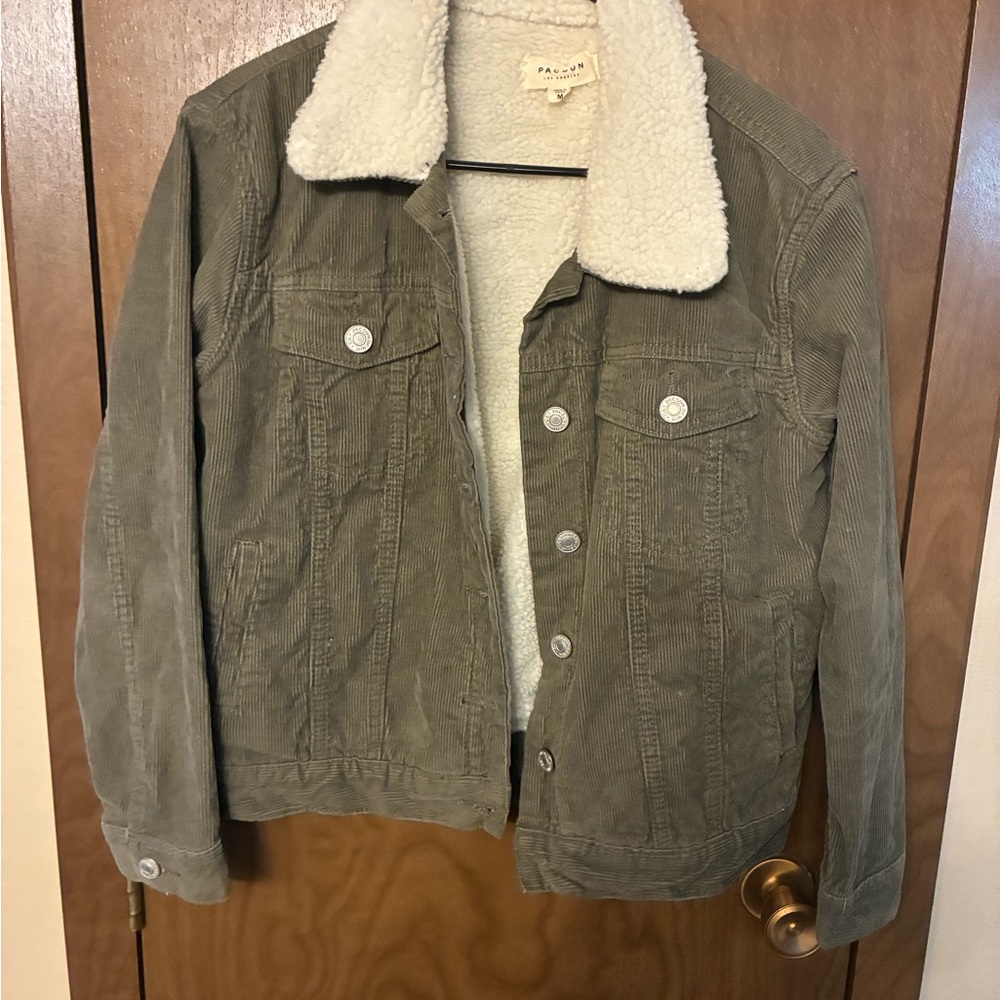 PacSun Cream Sherpa Jacket